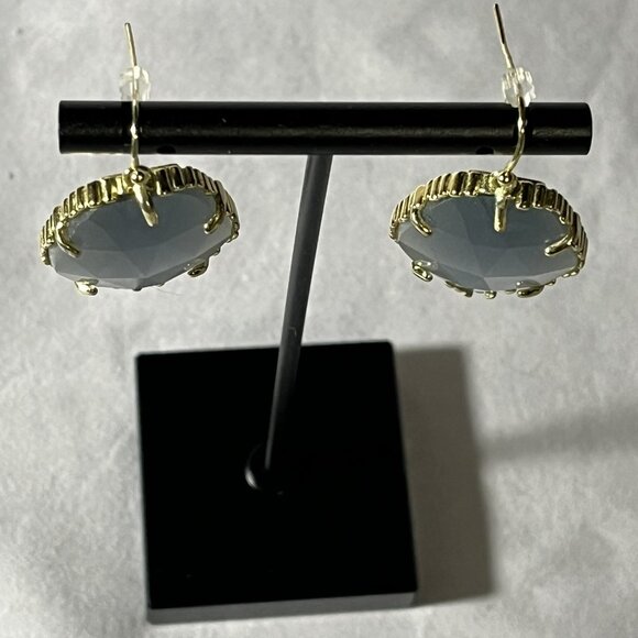 KENDRA SCOTT Retired Corley Drop Earrings in Slate - Picture 3 of 7